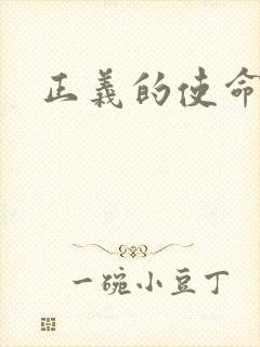 正义的使命小说