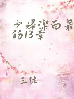 少妇洁白最刺激的13章