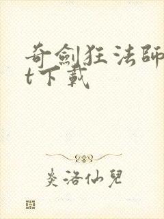 奇剑狂法师txt下载