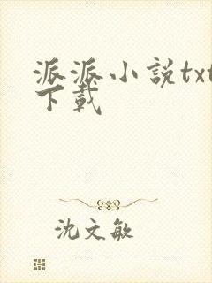派派小说txt下载