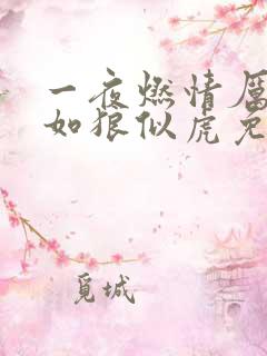 一夜燃情厉先生如狼似虎免费阅读动漫
