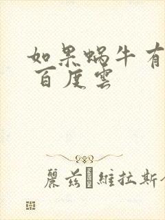 如果蜗牛有爱情 百度云