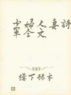 少妇人妻诗雨小军全文