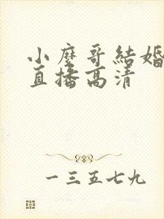 小么哥结婚视频直播高清