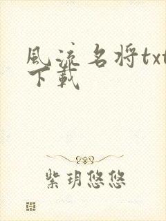风流名将txt下载
