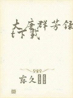 大唐群芳录txt下载