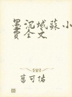 墨沉域苏小柠免费全文