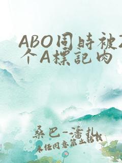 ABO同时被2个A标记肉