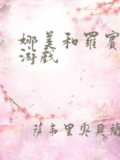 娜美和罗宾h小游戏