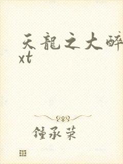 天龙之大醉侠txt