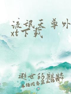 流氓天尊外传txt下载