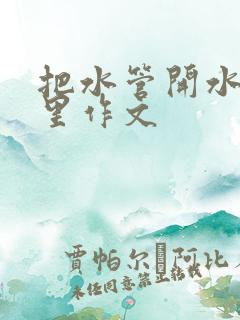 把水管开水放B里作文