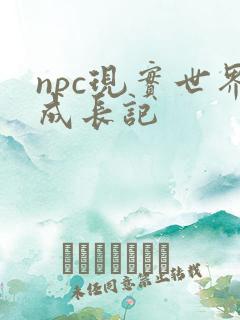 npc现实世界成长记