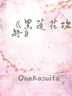 《黑莲花攻略手册》