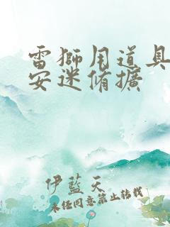 雷狮用道具玩哭安迷修扩