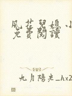 风花儿媳 小说免费阅读