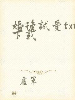 婚后试爱txt下载