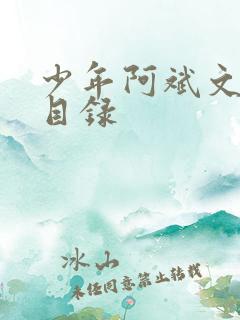 少年阿斌文说读目录