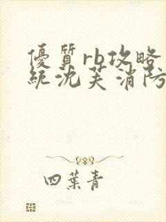 优质rb攻略系统沈芙消防员