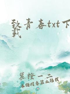 致青春txt下载