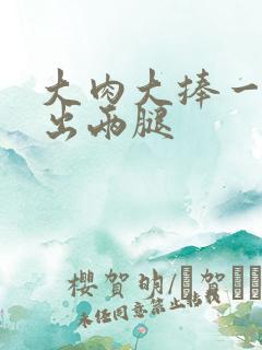 大肉大捧一进一出两腿