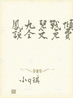 凤九儿战倾城小说全文免费阅读无弹窗