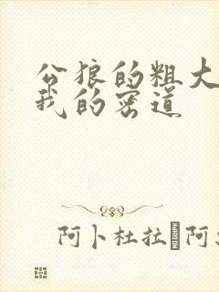 公狼的粗大挺进我的密道