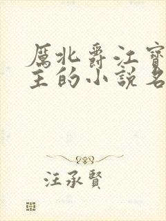 厉北爵江宝宝男主的小说名字