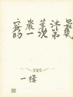 容岩叶沐最激烈的一次第几章