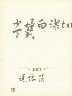 少妇白洁txt下载