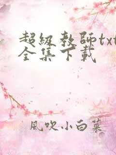 超级教师txt全集下载