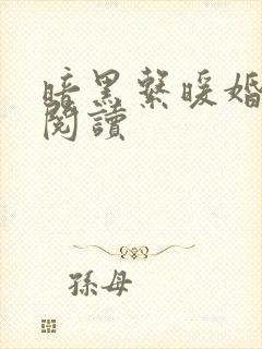 暗黑系暖婚免费阅读