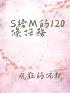 S给M的120条任务