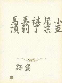 马嘉祺用小小马顶到了宋亚轩