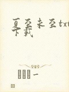 夏至未至txt下载