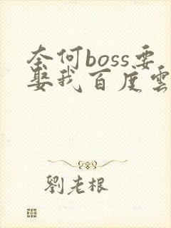 奈何boss要娶我百度云