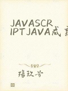 JAVASCRIPTJAVA成熟亲子