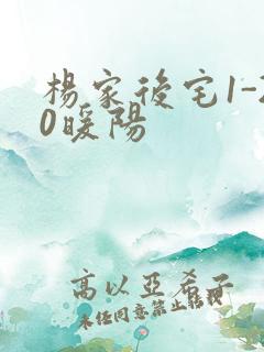 杨家后宅1-20暖阳