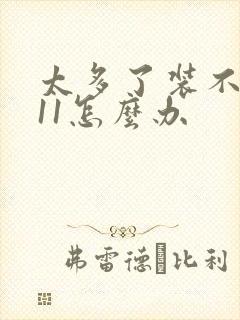 太多了装不下h11怎么办