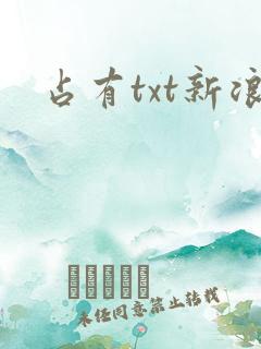 占有txt新浪