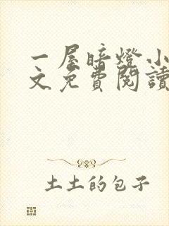 一屋暗灯小说全文免费阅读txt