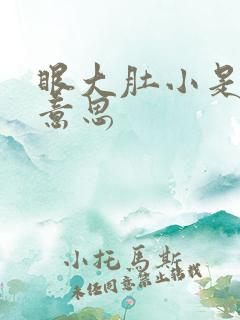 眼大肚小是什么意思