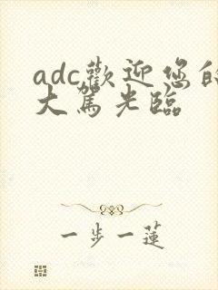 adc欢迎您的大驾光临