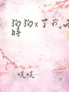 狗狗x了我两小时