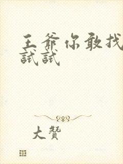 王爷你敢找小三试试