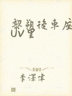 黎朔后车座上SUV里