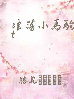 浪荡小马驹txt