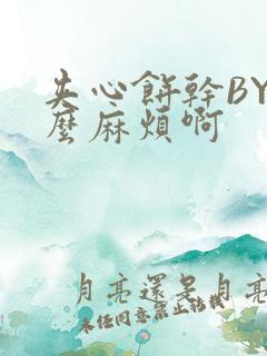 夹心饼干BY这么麻烦啊