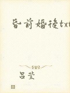 昏前婚后txt