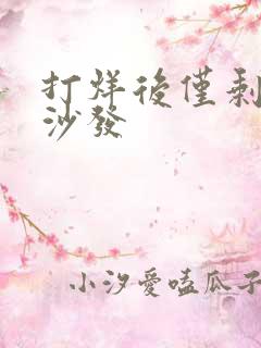 打烊后仅剩两人沙发